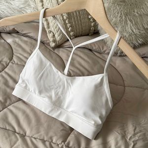 Lululemon Flow Y Nulu Bra in White
